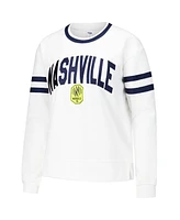 Concepts Sport Women's White Nashville Sc Borough Long Sleeve T-Shirt