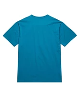 Mitchell & Ness Men's Teal Charlotte Hornets Hardwood Classics Neon Nights Premium T-Shirt