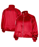 Nike Women's Red Chicago Bulls Courtside Retro Fly Raglan Full-Zip Jacket