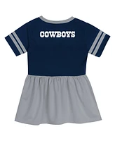 Outerstuff Preschool Girls Navy/Gray Dallas Cowboys Stadium Lights Fashion Jersey Dress