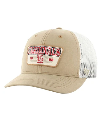 '47 Brand Men's Khaki St. Louis Cardinals Ridgewood Trucker Adjustable Hat