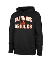 '47 Brand Men's Black Baltimore Orioles Velocity Headline Pullover Hoodie