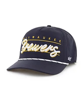 '47 Brand Men's Navy Milwaukee Brewers Condor Hitch Adjustable Hat