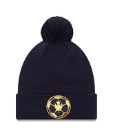 New Era Men's Blue Vancouver Whitecaps Fc Jersey Hook Cuffed with Pom Knit Hat