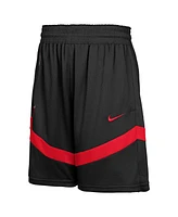 Nike Big Boys and Girls Black Chicago Bulls Practice Mesh Shorts