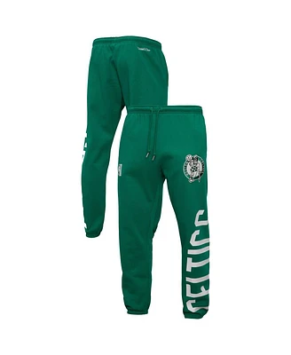 Mitchell & Ness Men's Kelly Green Boston Celtics Hardwood Classics Team Origins Pants
