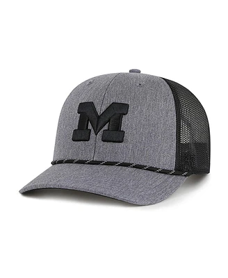 '47 Brand Men's Gray Michigan Wolverines Carbon Rope Adjustable Hat