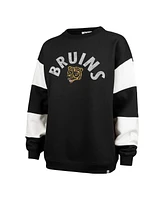 '47 Brand Women's Black Boston Bruins Eephus Barred Pullover Sweatshirt