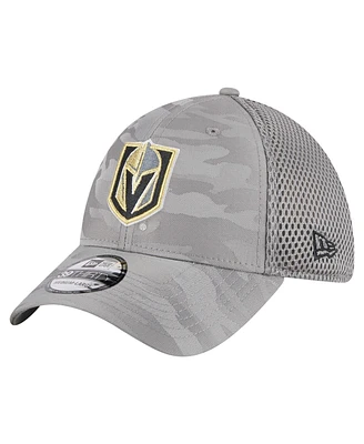 New Era Men's Gray Vegas Golden Knights Active Subtle Camo 39THIRTY Flex Hat