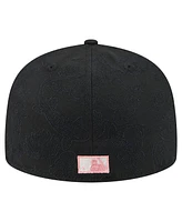 New Era Men's Black Houston Astros Tonal Koi 59FIFTY Fitted Hat
