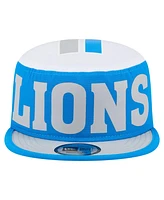 New Era Men's Blue Detroit Lions Throwback Retro Painter Snapback Hat