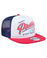 New Era Big Boys and Girls White Philadelphia Phillies Retro 9FIFTY Snapback Hat