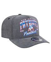 New Era Men's Black New England Patriots Throwback Washed A-Frame 9FIFTY Snapback Hat