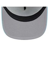New Era Men's White/Light Blue Tampa Bay Rays Retro Script Trucker 9FIFTY Snapback Hat