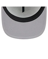 New Era Men's White/Gray New York Yankees Retro Script Trucker 9FIFTY Snapback Hat