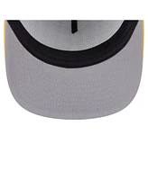 New Era Men's White/Gold Milwaukee Brewers Retro Script Trucker 9FIFTY Snapback Hat