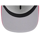 New Era Men's White/Red Boston Red Sox Retro Script Trucker 9FIFTY Snapback Hat