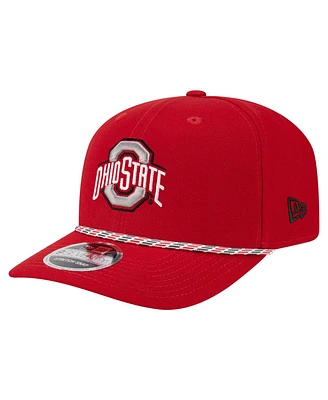 New Era Men's Scarlet Ohio State Buckeyes Game Day Multi-Rope 9SEVENTY Stretch-Snap Hat