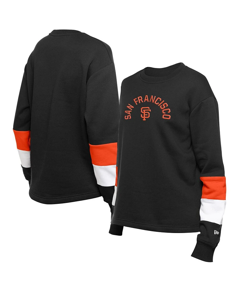 New Era Women's Black San Francisco Giants Game Day Color Pullover Sweatshirt