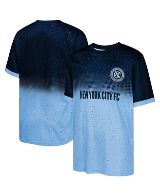 Outerstuff Big Boys and Girls Navy/Light Blue New York City Fc Stalwart Defender T-Shirt