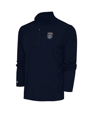 Antigua Men's Navy San Diego Fc Tribute Quarter-Zip Sweatshirt