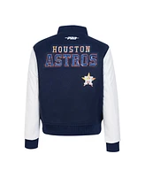 Pro Standard Women's Navy Houston Astros Game Day Classics Wool Varsity Jacket