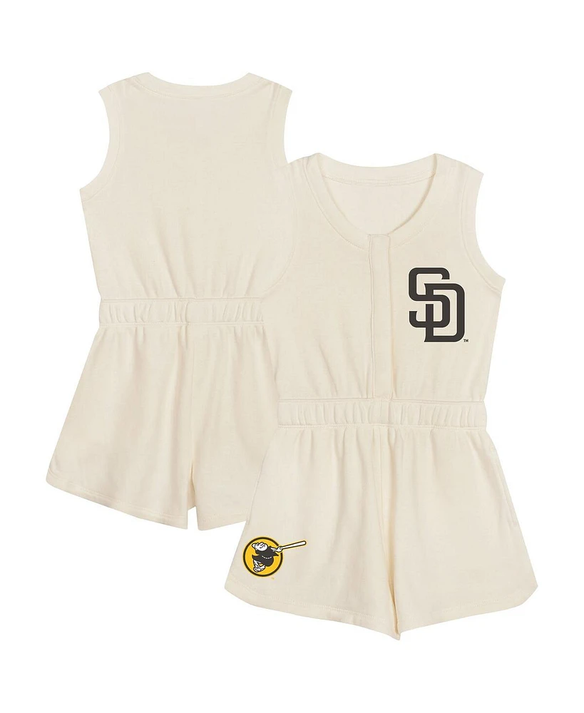 Outerstuff Toddler Cream San Diego Padres Power Tank Romper