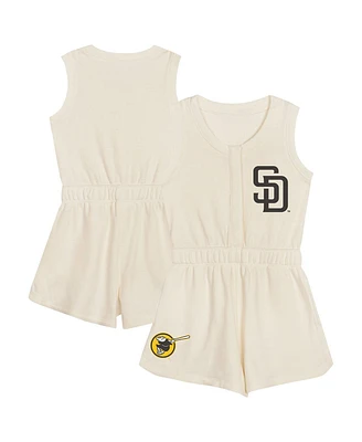 Outerstuff Toddler Cream San Diego Padres Power Tank Romper