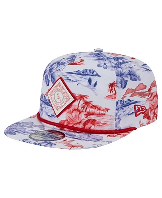 New Era Men's White St. Louis Cardinals Printed Island Golfer Snapback Hat