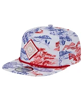 New Era Men's White St. Louis Cardinals Printed Island Golfer Snapback Hat