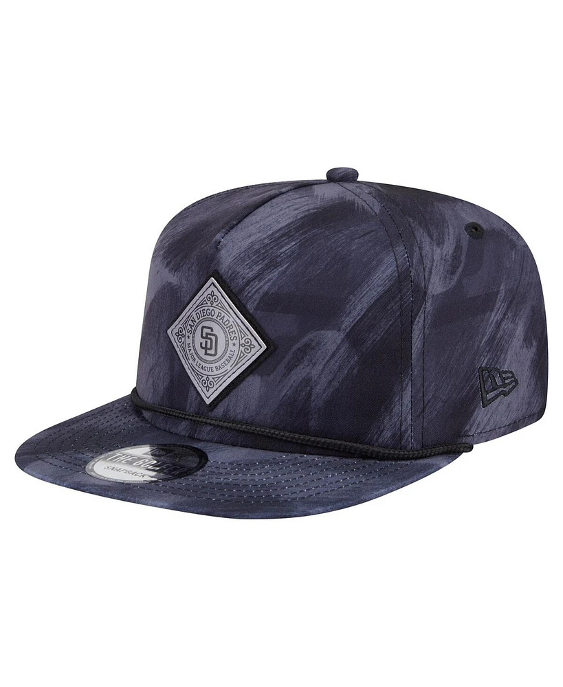 New Era Men's Navy San Diego Padres Printed Golfer Snapback Hat