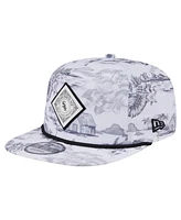 New Era Men's White Chicago White Sox Printed Island Golfer Snapback Hat