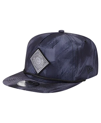 New Era Men's Navy Chicago Cubs Printed Golfer Snapback Hat