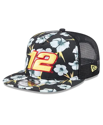 New Era Men's Black Ryan Blaney Adventure Pattern Golfer Adjustable Hat