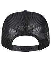 New Era Men's Black Atlanta Braves Adventure Drinks Pattern 9SEVENTY Stretch-Snap Hat