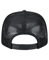 New Era Men's Black Los Angeles Angels Adventure Drinks Pattern 9SEVENTY Stretch-Snap Hat