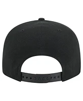 New Era Men's Black Dallas Mavericks Adventure Canvas Split Panel 9FIFTY Snapback Hat