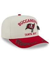New Era Men's Cream/Red Tampa Bay Buccaneers 2025 Nfl Draft A-Frame 59FIFTY Fitted Hat