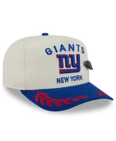 New Era Men's Cream/Royal York Giants 2025 Nfl Draft A-Frame 59FIFTY Fitted Hat