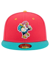 New Era Men's Red Delmarva Shorebirds Copa de la Diversion 59FIFTY Fitted Hat