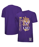 Mitchell & Ness Men's Purple Lsu Tigers Retro Brush Mineral Wash T-Shirt