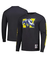 Mitchell & Ness Men's Charcoal Michigan Wolverines Team Pride Long Sleeve T-Shirt