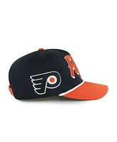'47 Brand Men's Black/Orange Philadelphia Flyers Dropshadow Rope Hitch Adjustable Hat