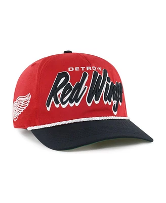 '47 Brand Men's Red/Black Detroit Red Wings Dropshadow Rope Hitch Adjustable Hat