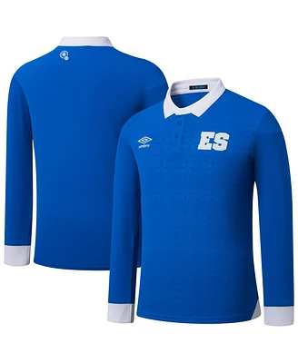 Umbro Men's Blue El Salvador National Team 2025 Home Replica Long Sleeve Jersey