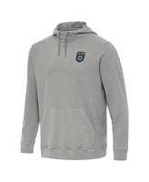 Antigua Men's Heather Gray San Diego Fc Cloud Pullover Hoodie