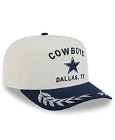 New Era Men's Cream/Navy Dallas Cowboys 2025 Nfl Draft A-Frame 9FIFTY Snapback Hat
