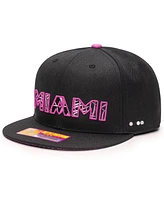 Fan Ink Men's Black Inter Miami Cf Foxtail Snapback Hat