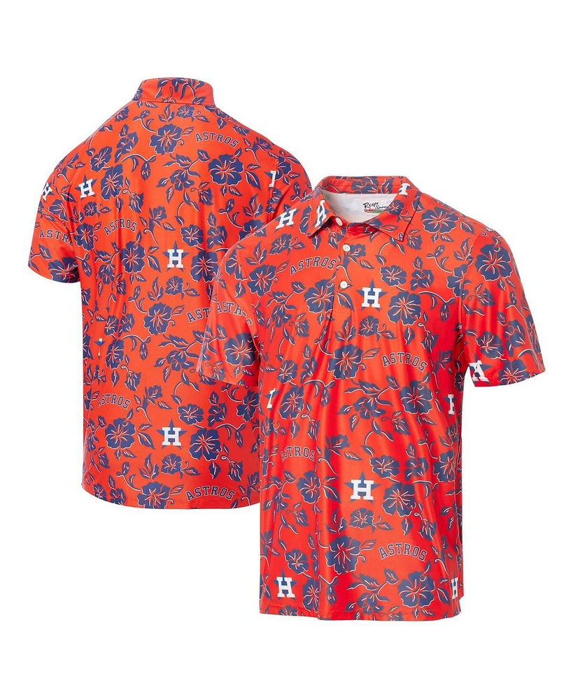 Reyn Spooner Men's Orange Houston Astros Pua Performance Polo Shirt
