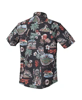 Reyn Spooner Men's Black San Francisco Giants Scenic Tri-Blend Performance Button-Up Top